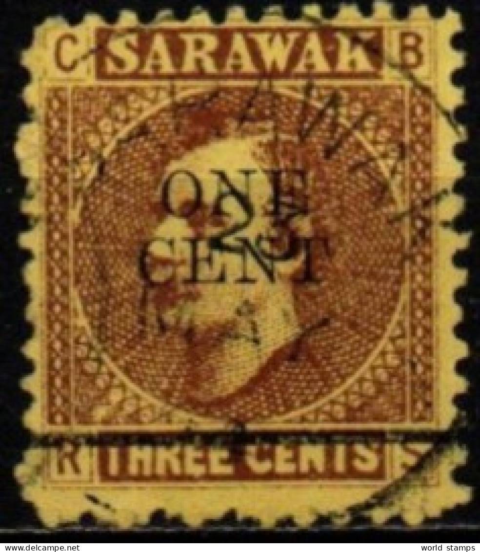 SARAWAK 1892-9 O AMINCI-THINNED - Sarawak (...-1963)