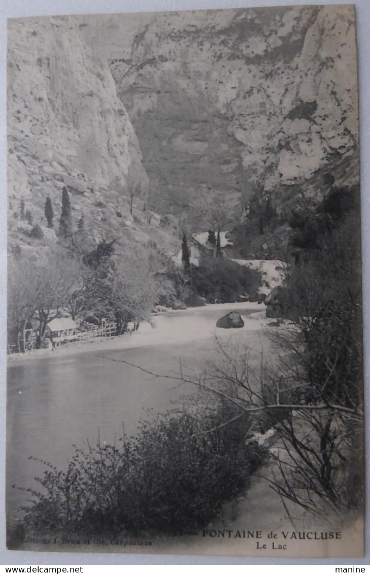 FONTAINE De VAUCLUSE - Le Lac - CPA Dos Simple - Piolenc