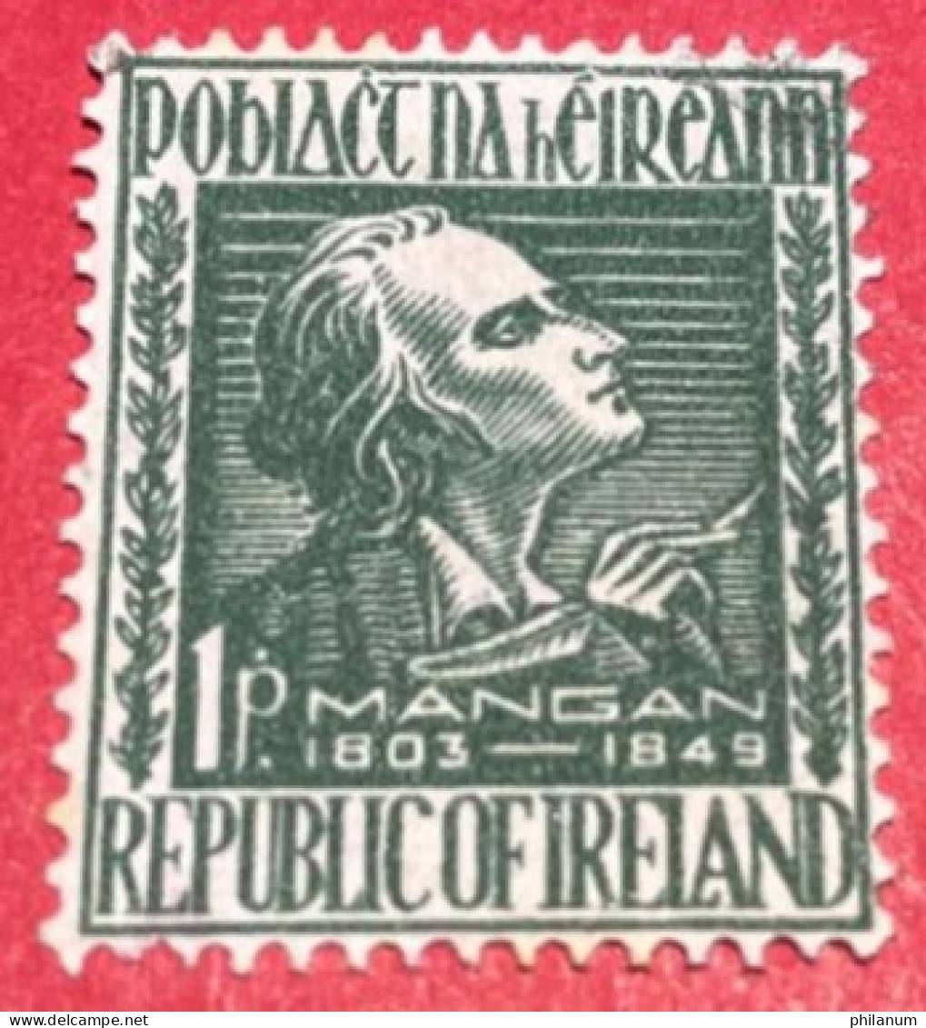 IRLANDA 1949 -J. C. MANGAN 1V - Used Stamps