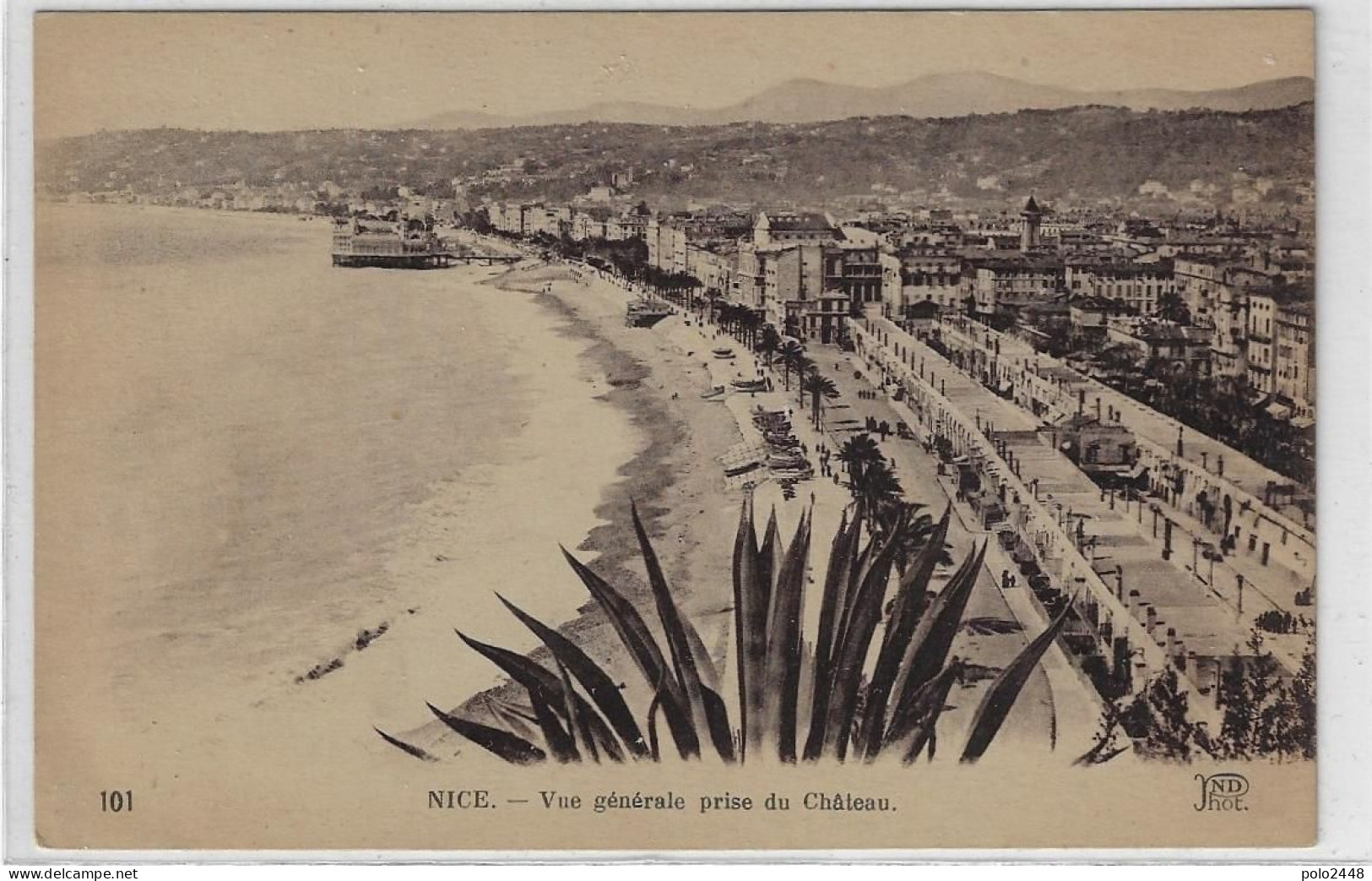 CPA - Nice - Vue Générale Prise Du Château - Nice La Nuit