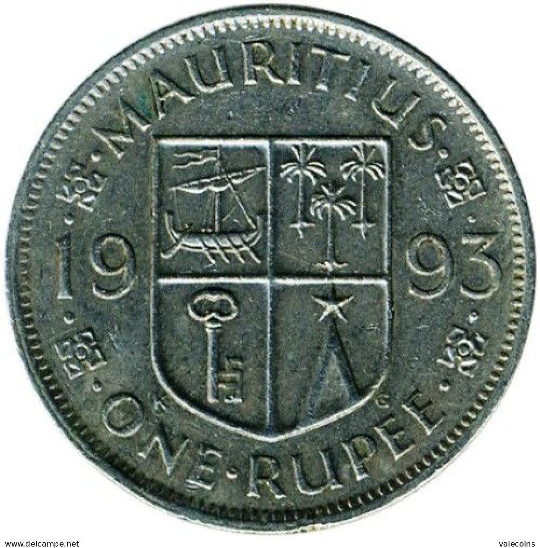 MAURITIUS - 1993 - 1 Rupee - KM 55  - XF - Maurice