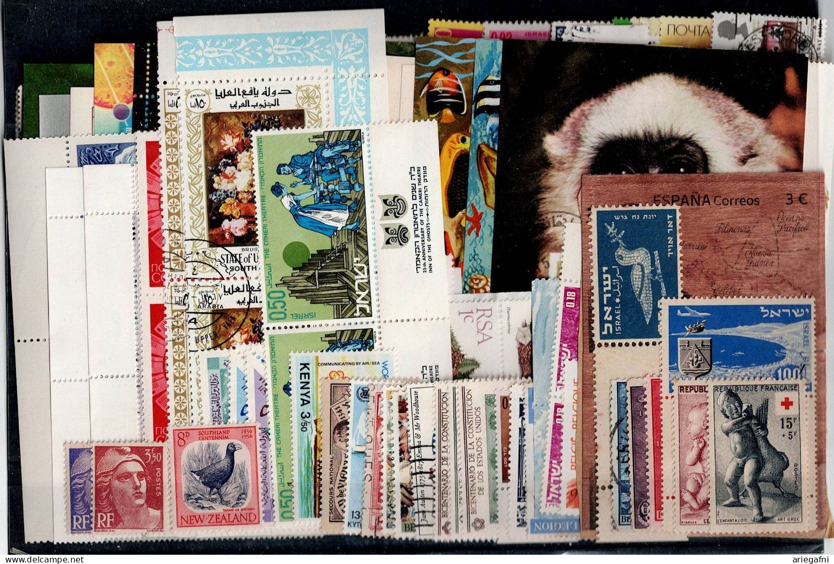 LOT OF 252 STAMPS MINT+USED+ 16 BLOCKS MI- 90 EURO VF!! - Collections (sans Albums)