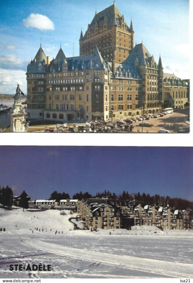 17 Cartes Postales: QUEBEC: QUEBEC: Château Frontenac, Percé, Ste Adèle, Champlain, Maison Jacquet ... - Québec - La Cité