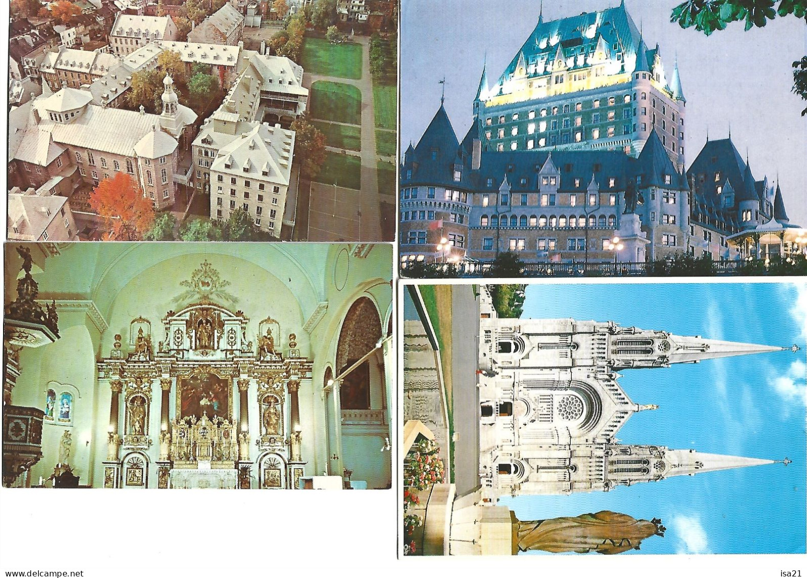 17 Cartes Postales: QUEBEC: QUEBEC: Château Frontenac, Percé, Ste Adèle, Champlain, Maison Jacquet ... - Québec - La Cité
