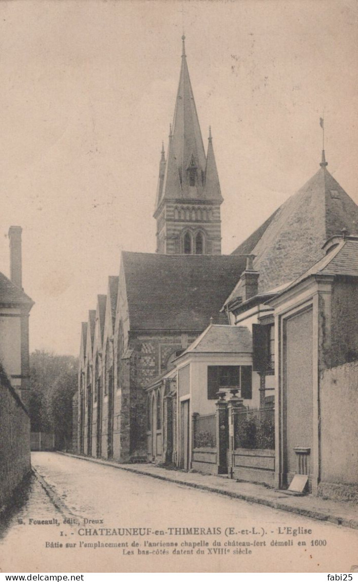 CHATEAUNEUF EN THIMERAIS L EGLISE - Châteauneuf