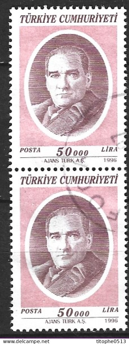 TURQUIE. N°2820 Oblitéré De 1996. Atatürk. - Gebraucht