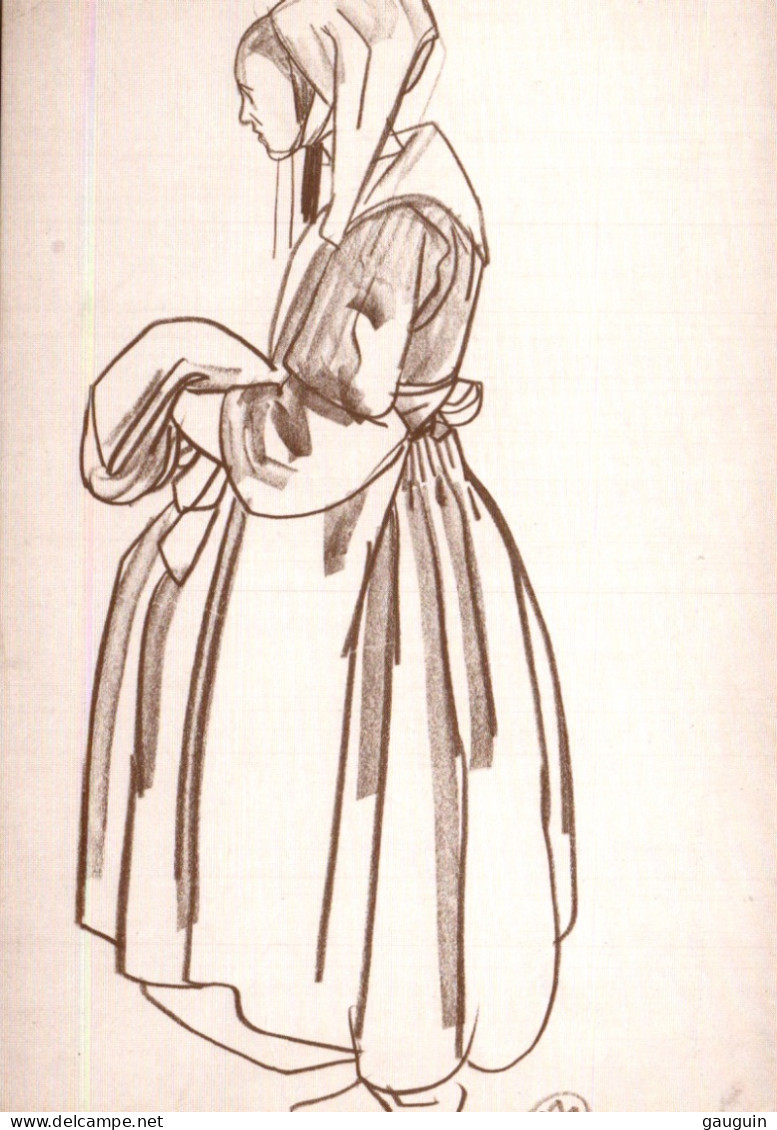 CPM - Illustration Mathurin MEHEUT - Musée LAMBALLE - Femme De Plougastel - Edition Sté Amis M.Méheut - Meheut