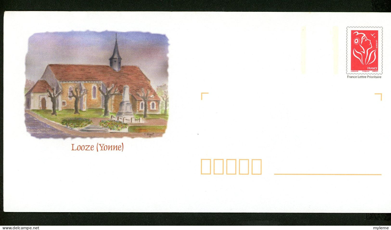 AC14-5 France PAP Timbre N° 3744  Visuel Looze : Yonne - PAP: Aufdrucke/Lamouche