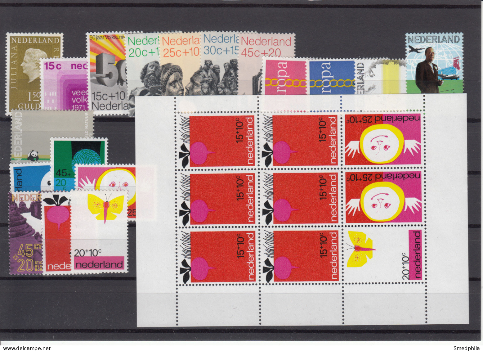 Netherlands 1971 - Full Year MNH ** - Collezioni