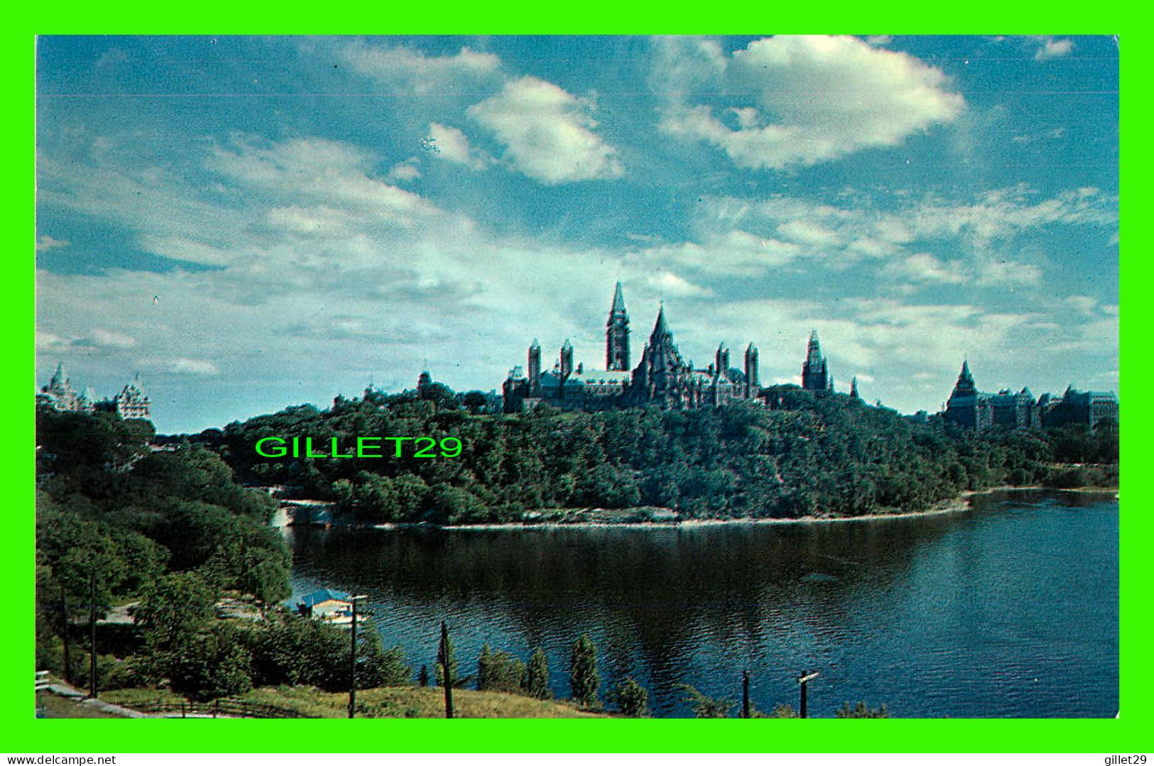 OTTAWA, ONTARIO - THE CANADIAN HOUSES OF PARLIAMENT FROM NEPEAN POINT - NATIONAL NEWS CO LTD - - Ottawa