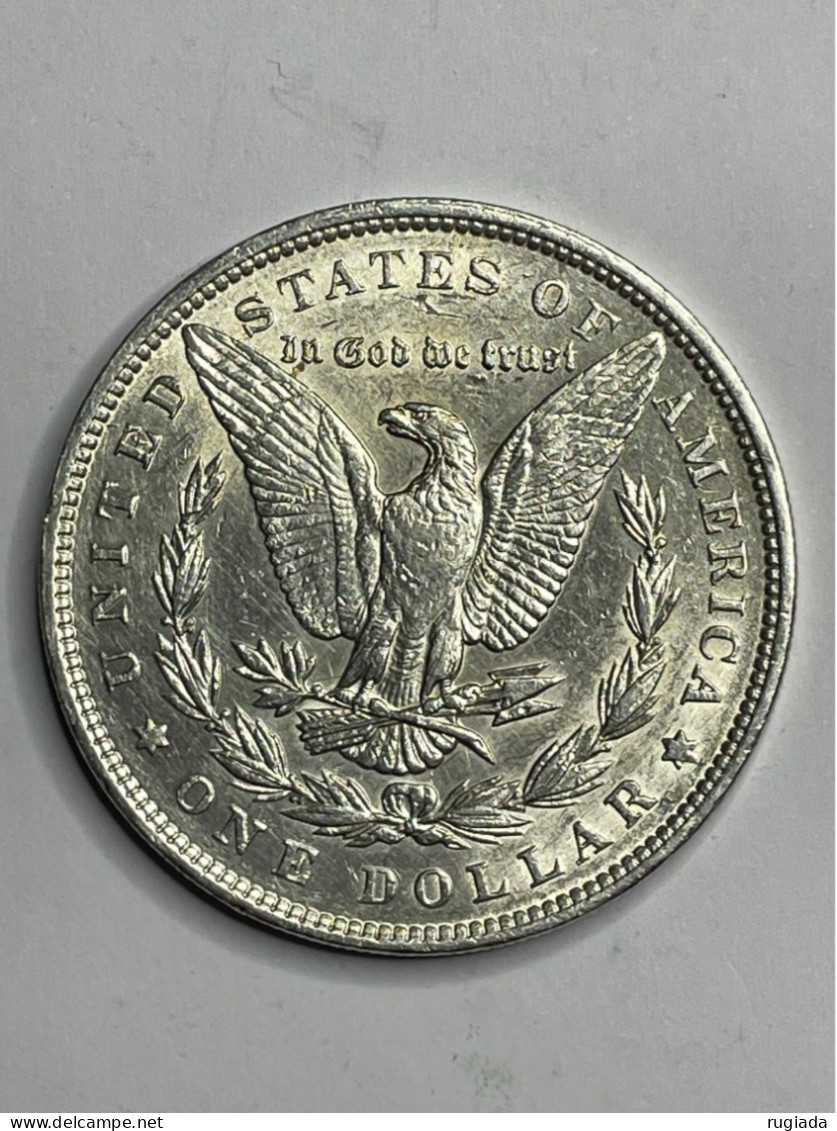 1896 (P) USA Morgan Dollar Coin, High Grade, AU About Uncirculated, Uncleaned, 26.77g, 90% Silver - 1878-1921: Morgan