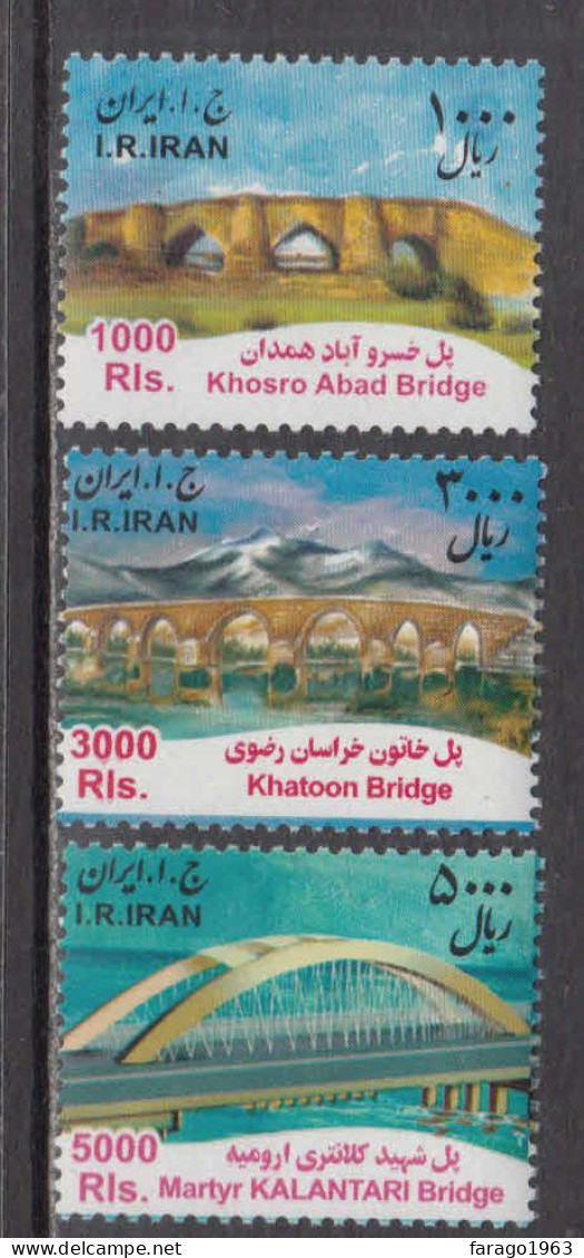 2012-14 Iran Bridges Set Of 5 MNH - Iran