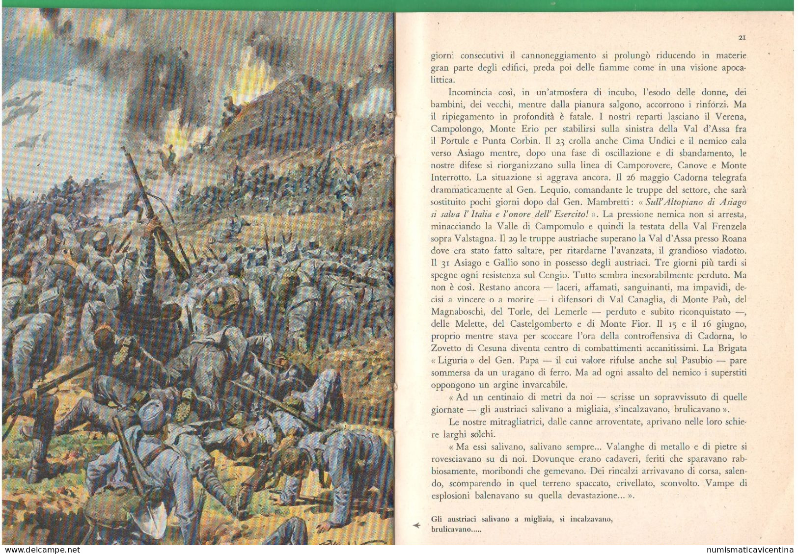 Libretto Breve Storia Della Prima Guerra Mondiale 1957 Scritto X Gli Studenti Vicentini 1 WW Grande Guerre Mondiale - Oorlog 1914-18