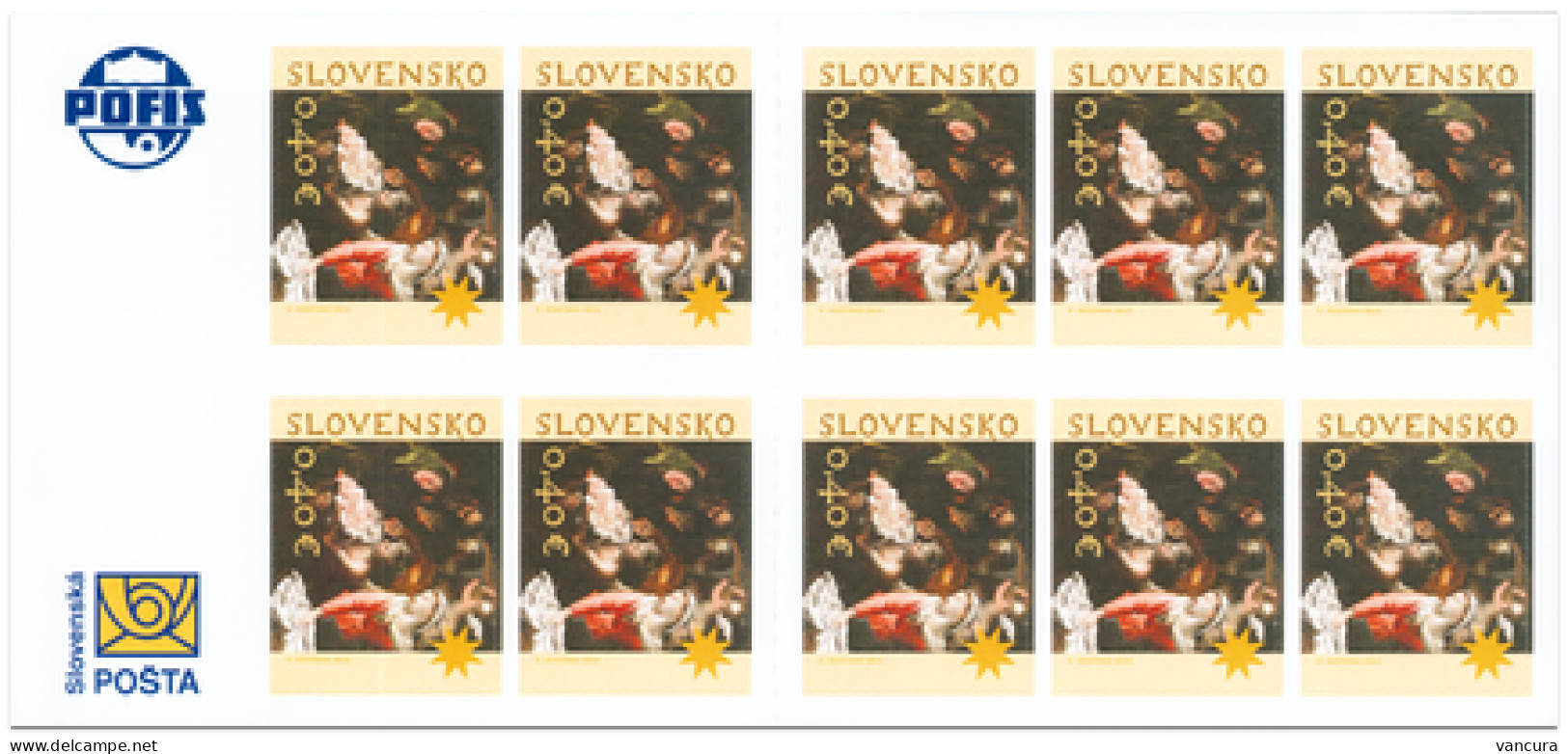 Booklet 527 Slovakia Christmas 2012 - Unused Stamps