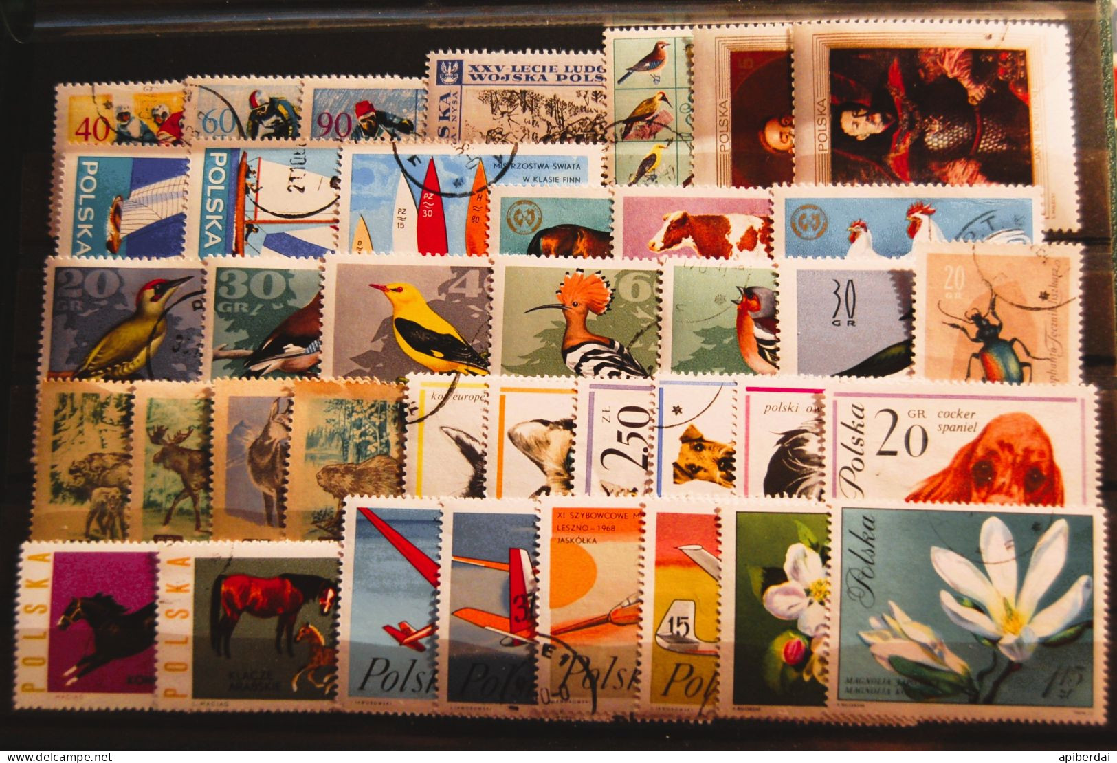 Pologne Polska - Small Batch Of 38 Stamps Used - Collections