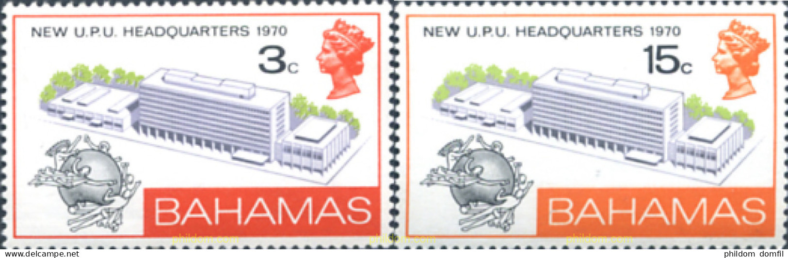 244510 MNH BAHAMAS 1970 NUEVA SEDE DE LA UPU - 1858-1960 Kronenkolonie