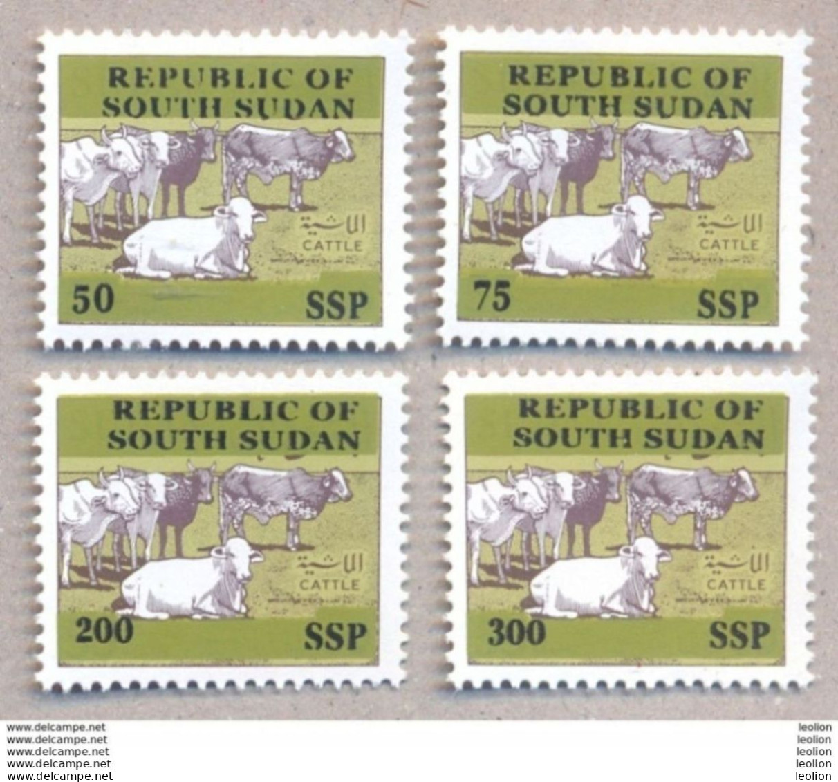 SOUTH SUDAN Proof Unissued Issue 2019 Overprint Cattle SOUDAN Du Sud Südsudan - South Sudan