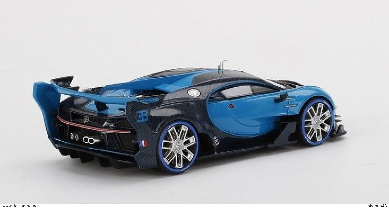 Bugatti Vision Gran Turismo - 2020 - Light Blue & Black - TrueScale - Spark