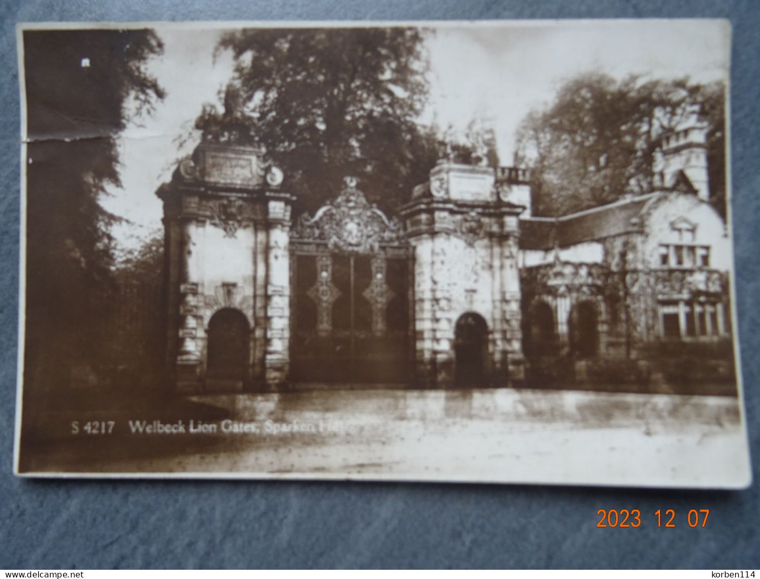 WELBECK LION GATES - Other & Unclassified