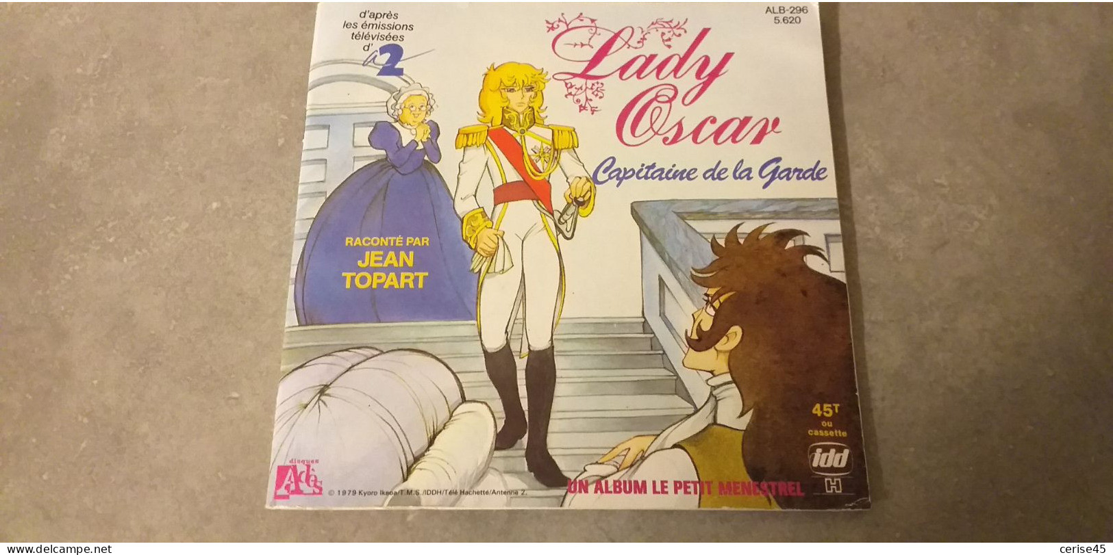 LIVRE DISQUE..45 TOURS  LADY OSCAR  CAPITAINE DE LA GARDE - Bambini