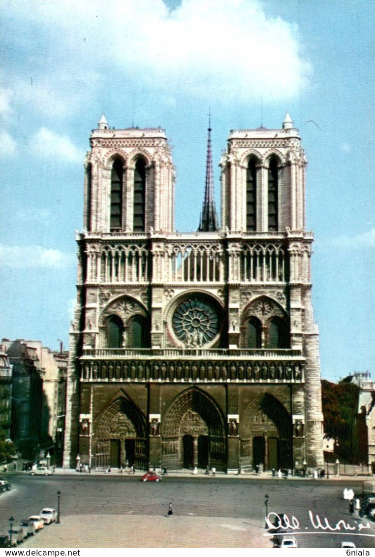 20642 Albert MONIER Photographe "  Notre Dame  " PARIS  N° 10241  ( 2 Scans) - Monier