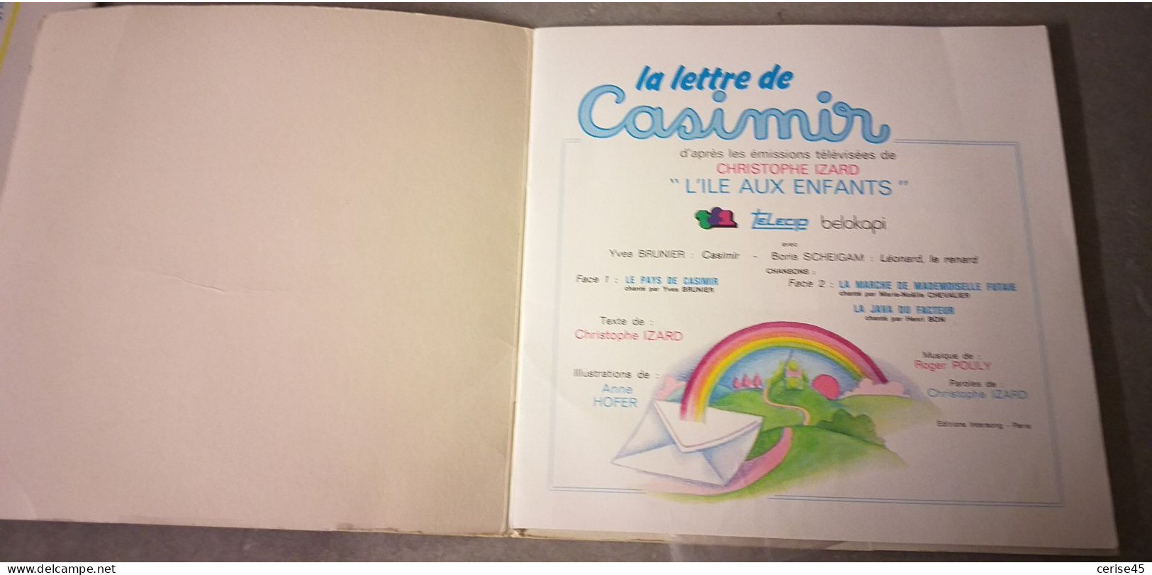 Livre-disque 45t .... La Lettre De Casimir .... Christophe Izard - 1979 - Kinderen