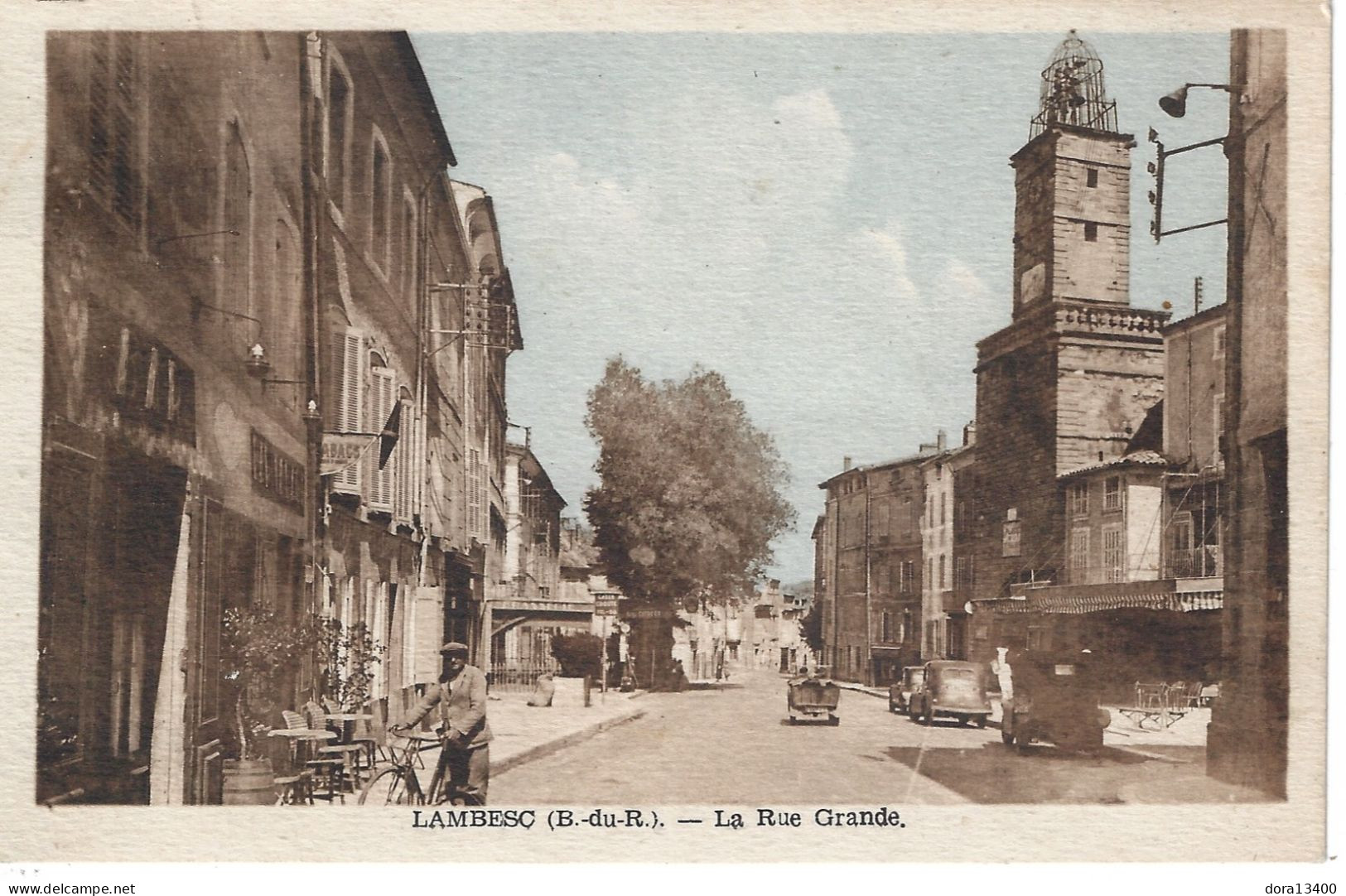 CPA13- LAMBESC- La Rue Grande - Lambesc