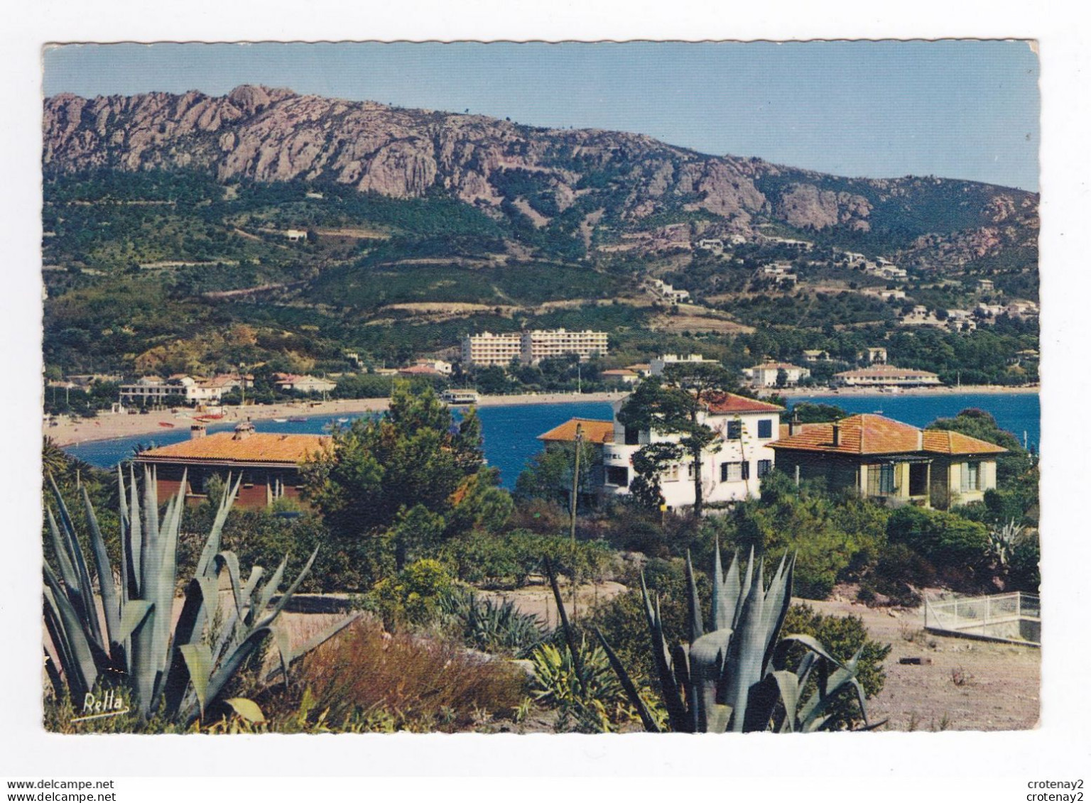 83 AGAY Vers Anthéor N°6179 La Plage Et Le Rastel La Corniche D'Or En 1969 Plantes Grasses - Antheor