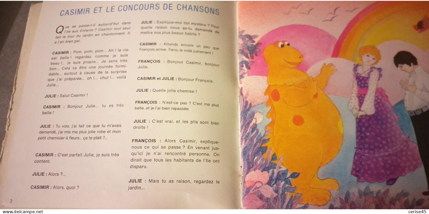 Livre-disque 45t .... Casimir Et Le Concours De Chansons .... Christophe Izard - Bambini
