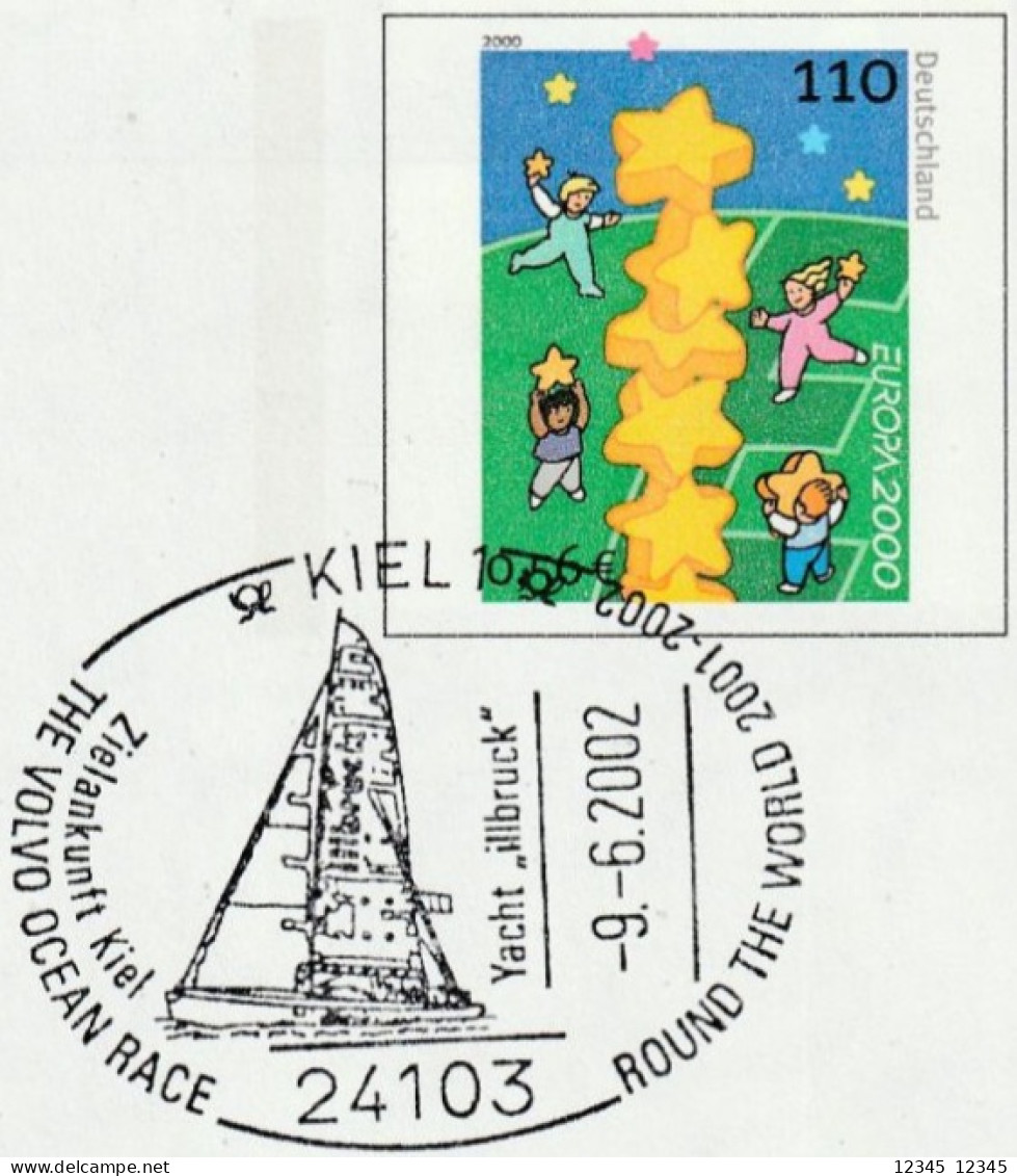 Kiel 2002, Alter Leuchtturm Kiel Friedrichsort, Gestempeld The Volvo Ocean Race Round The World - Private Covers - Used