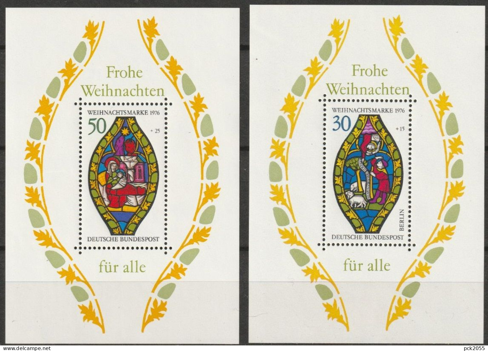 BRD 1976 MiNr.912 Block 13 Mit Weißer Und Gelblicher Gummierung** Postfrisch Weihnachten ( D1824 )günstige Versandkosten - 1959-1980