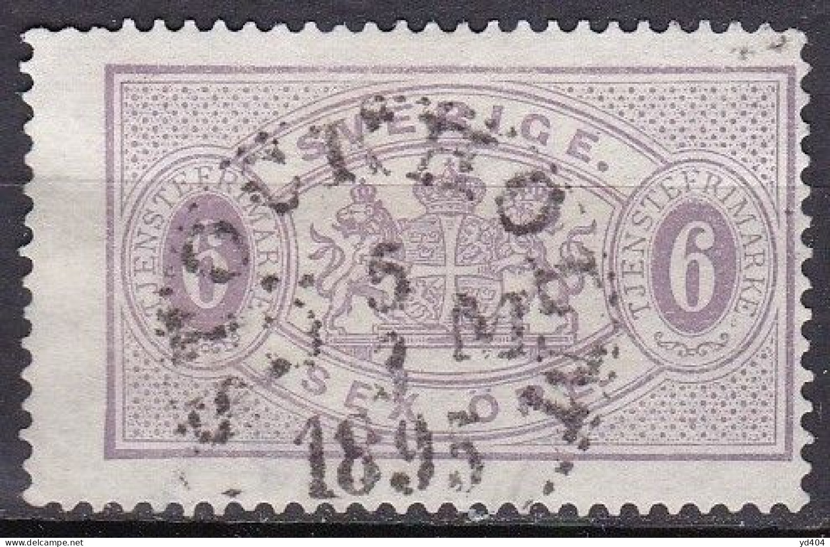 SE655 – SUEDE – SWEDEN – 1881-1896 – PERF 13 – MI # 4Bb USED – 65 € - Dienstmarken