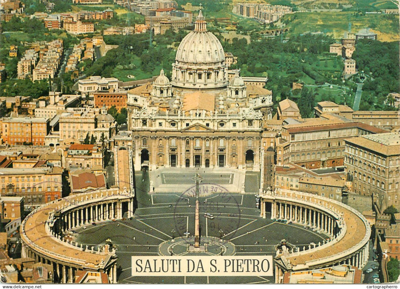 Citta Del Vaticano Piazza E Basilica Di S. Pietro Vista Generale - Vatican