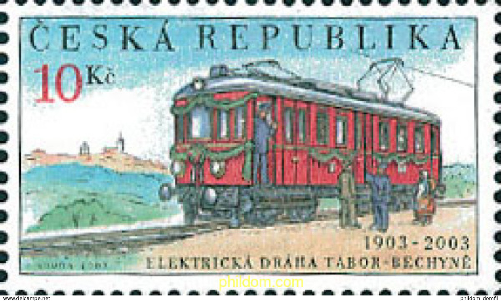 126345 MNH CHEQUIA 2003 CENTENARIO DE LA LINEA FERREA TABOR-BECHYNE - Neufs