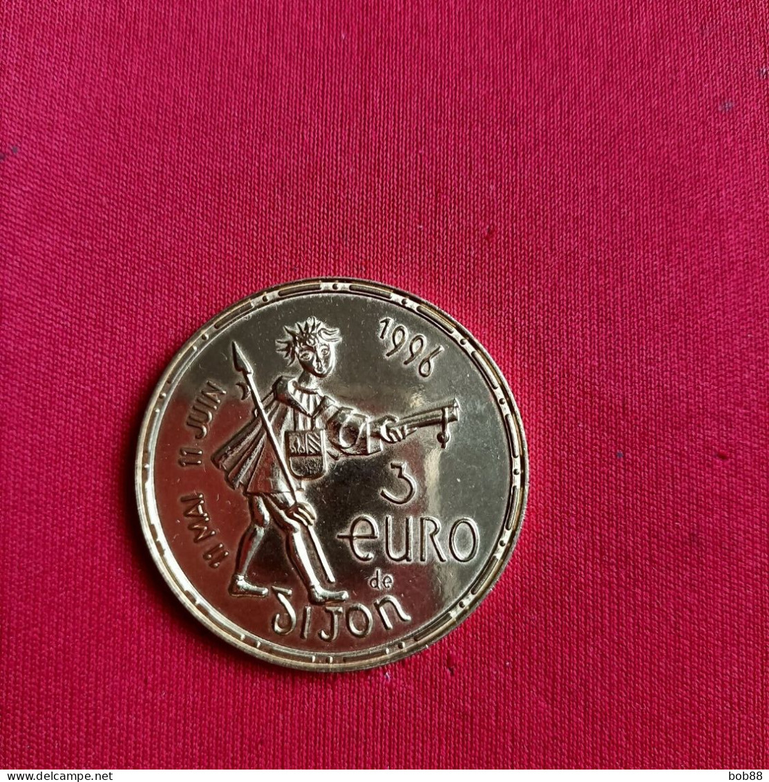 PIECE 3 EURO TEMPORAIRE VILLE DE DIJON / 1996 - Euro Van De Steden