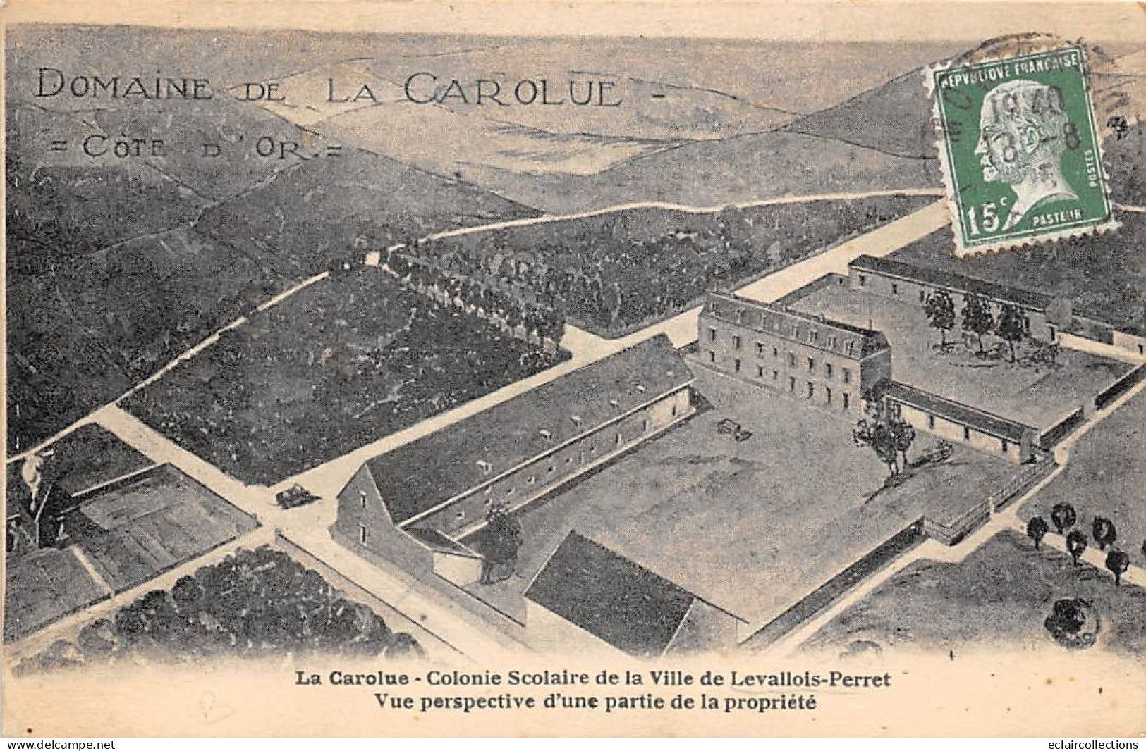 Levallois Perret          92        Le Carolue  Colonie Scolaire  Perspective            (Voir Scan) - Levallois Perret