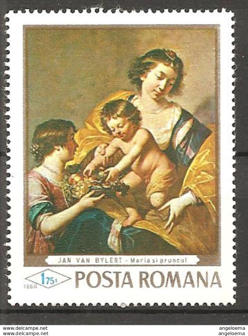 ROMANIA - 1968 JAN VAN BYLERT Madonna Con Bambino Nuovo** MNH - Madones