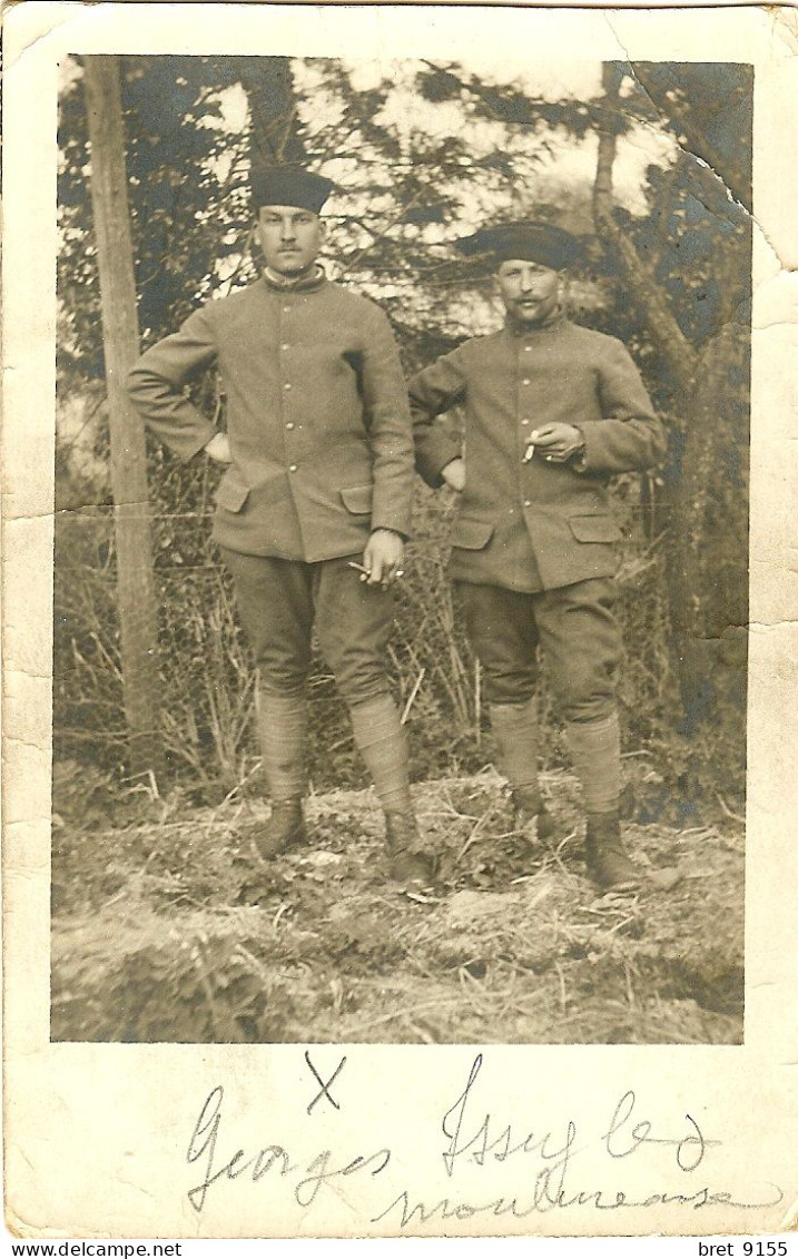 CARTE PHOTO 92 MILITAIRES GEORGES DANS LES BOIS D ISSY LES MOULINEAUX - Issy Les Moulineaux