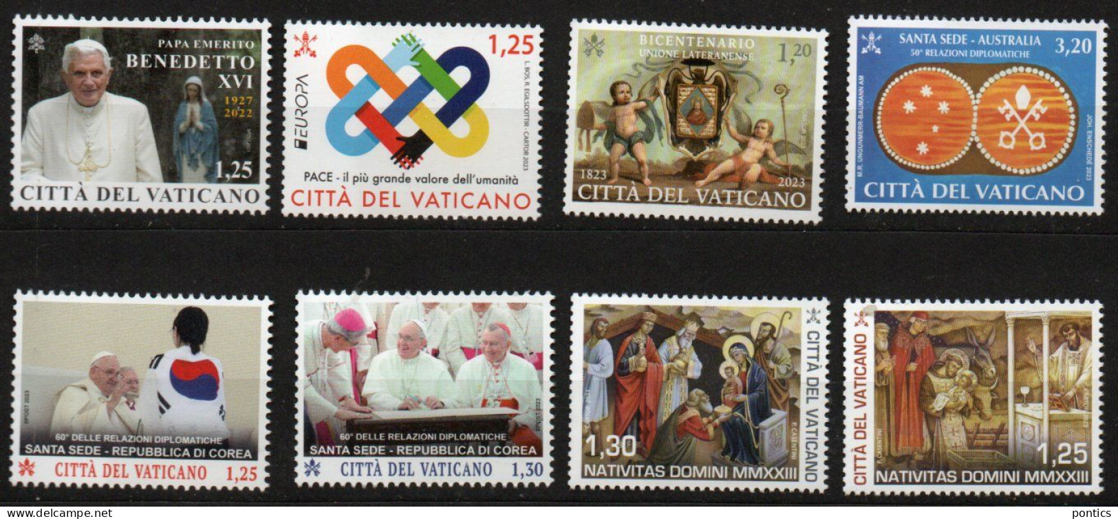 2023 - VATICANO - A1C - ANNATA - 24 VALORI - 6 BF - 1 LIBRETTO - INVIO GRATUITO ** - Ungebraucht