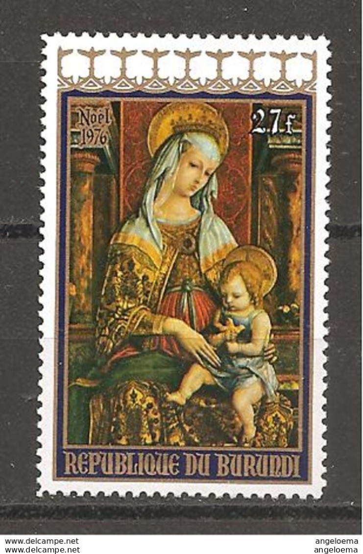 BURUNDI - 1976 CARLO CRIVELLI Madonna Con Bambino E Santi (Pinacoteca Di Brera, Milano) Nuovo** MNH - Madonna