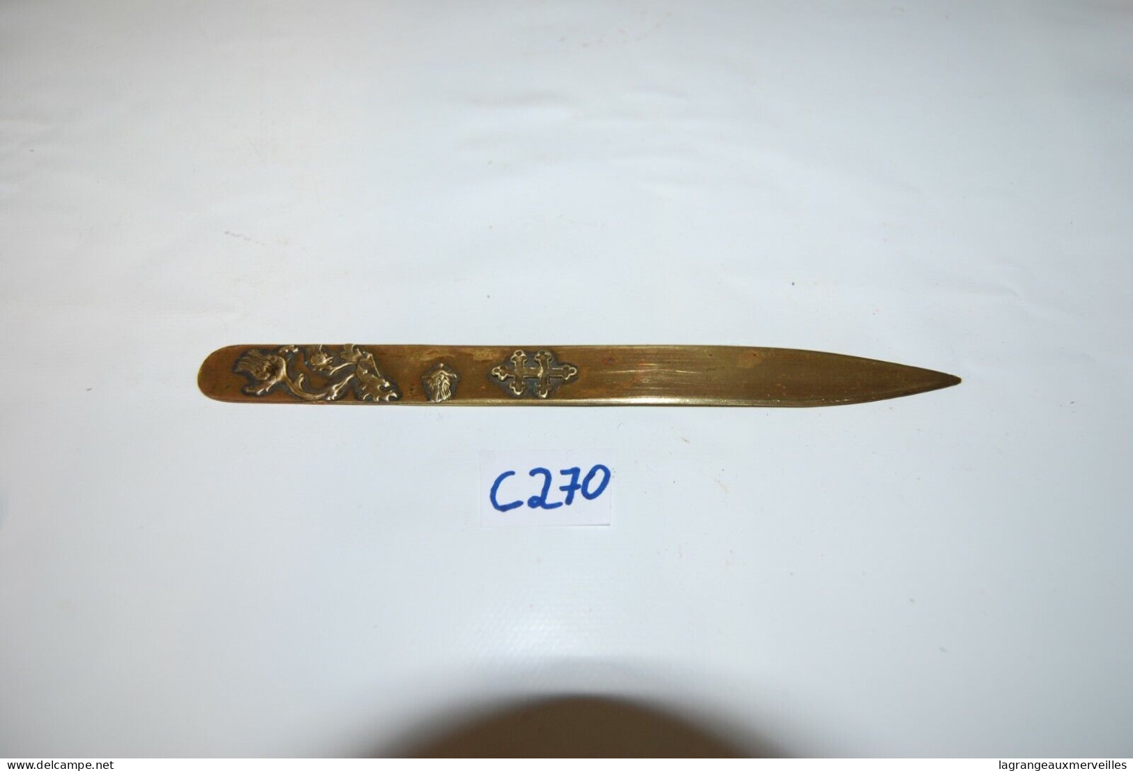 C270 Ouvre Lettre - Cuivre Ou Bronze - Luneville France - Publicité - DIETRICH - Letter-opener