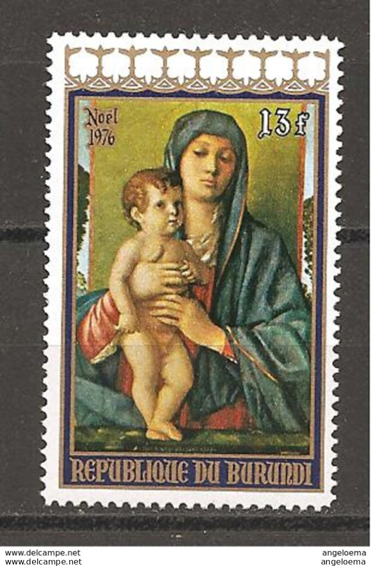 BURUNDI - 1976 GIOVANNI BELLINI Madonna Con Bambino (Madonna Degli Alberetti) (Galleria Accademia, Venezia) Nuovo** MNH - Madonnen