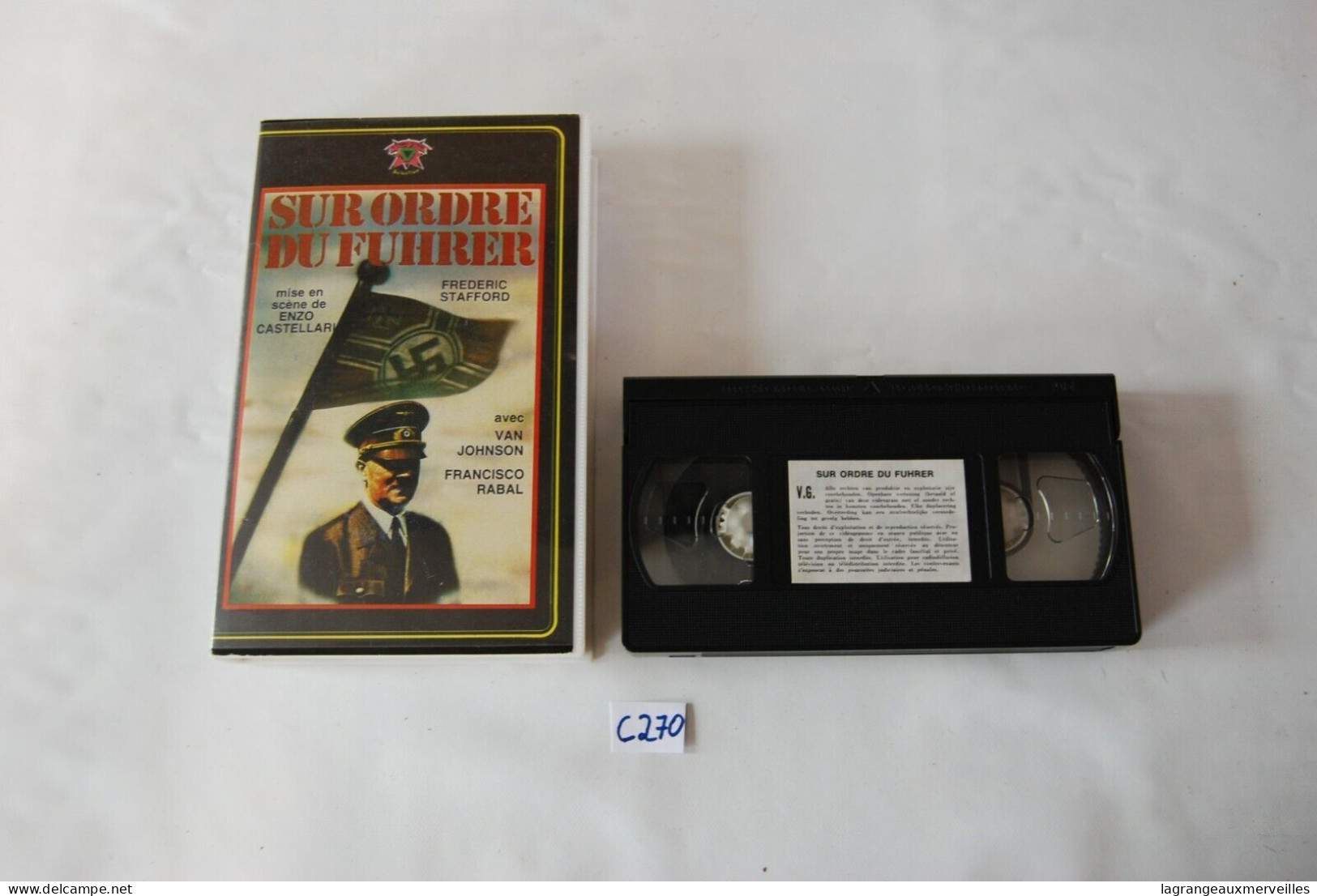 C270 - K7 VIDEO VHS - Sur Ordre Du Furher - Histoire