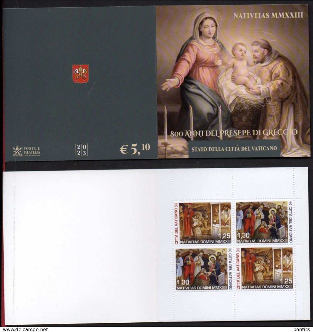 2023 - VATICANO - AE2D - ANNATA - 24 VALORI - 6 BF - 1 LIBRETTO - 2 MINIFOGLI - INVIO GRATUITO ** - Unused Stamps