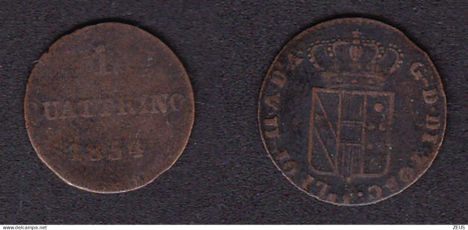 1 QUATTRINO 1854 FIRENZE LEOPOLDO II - Toskana