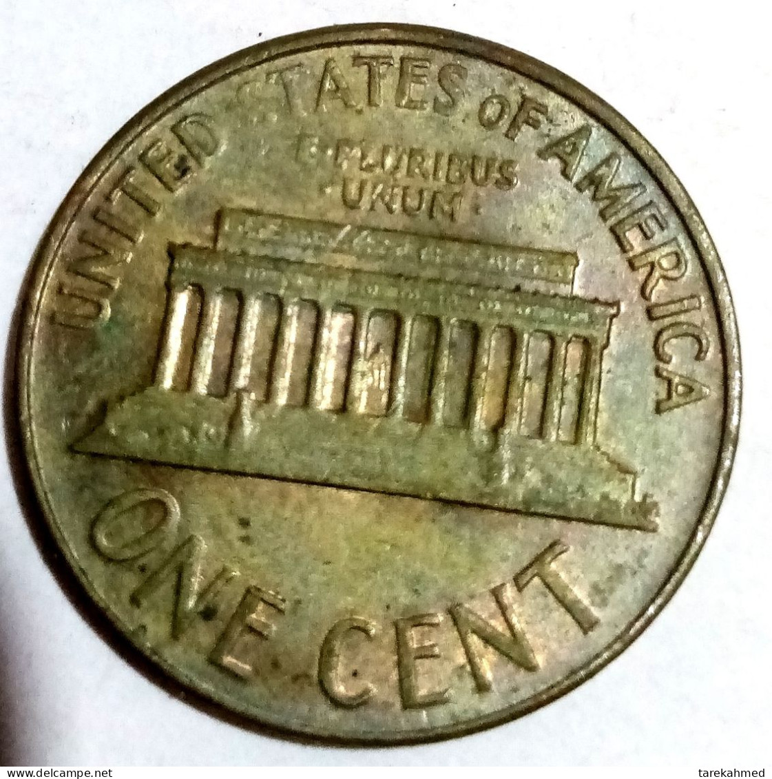 USA, Lincoln Cent, 1968, Philadelphie, Agouz - 1959-…: Lincoln, Memorial Reverse