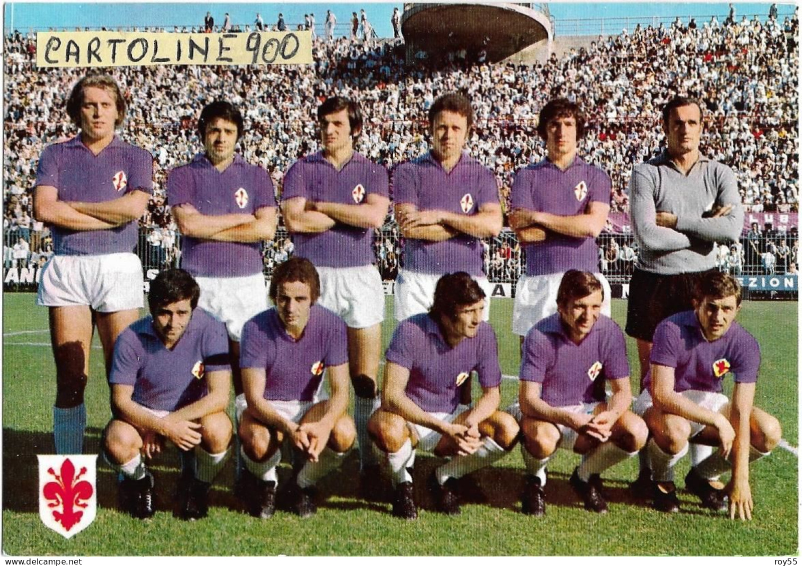 Toscana Firenze  A C Fiorentina Calcio Veduta Squadra Di Calcio Fiorentina (v,retro) - Soccer