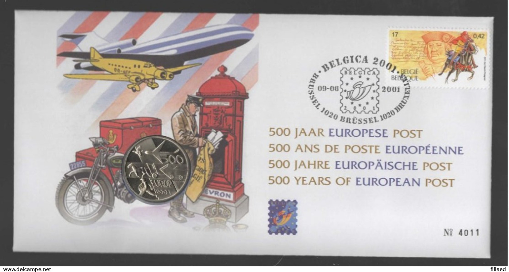 België: Numisletters 2996 Belgica 2001 - Numisletter