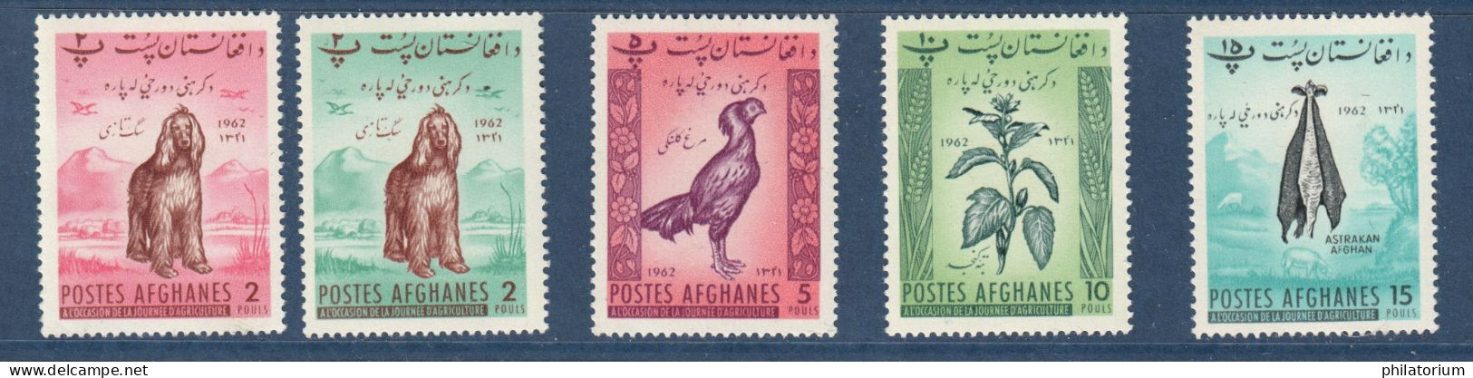 Afghanistan, N° Yv  Yv 617 à 621, Mi 623A à 627A, **, - Afghanistan