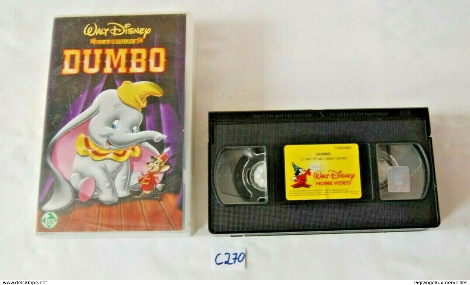 C270 - K7 VIDEO VHS - Dumbo - Walt Disney - Animatie